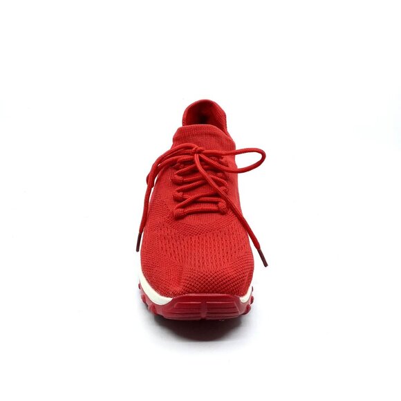 Red Air Cushion Tie-up Shock Absorbing Sports & Casual Shoes - Picture 3 of 8
